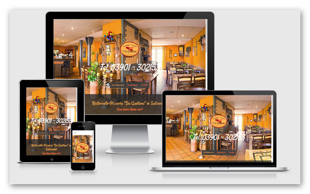 Da Gaetano – Italienisches Restaurant in Salzwedel, Website-Referenz