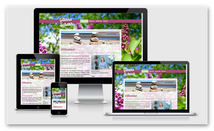 Gitana Schenk – Persönliche Website, Referenzprojekt von Steffen Gorges
