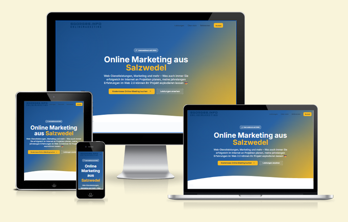 SGorges.info – KI-generierte Portfolio-Website von Steffen Gorges