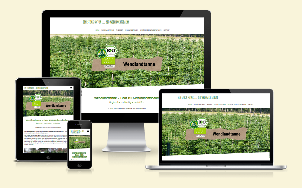 Wendlandtanne – Weihnachtsbaumverkauf im Wendland, Website-Referenz