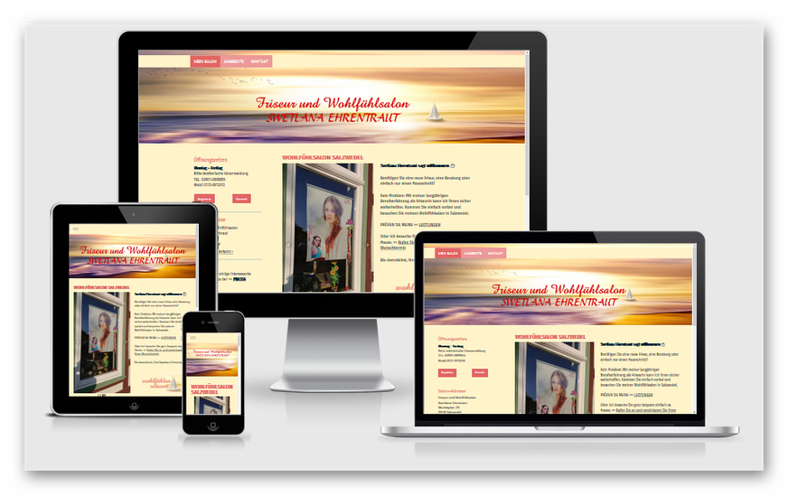 Wohlfühlsalon Salzwedel – Friseur- und Kosmetiksalon, Website-Referenz